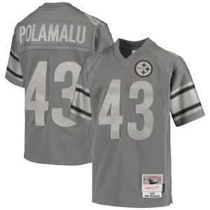 Troy Polamalu Pittsburgh Steelers Mitchell & Ness 2005 Retired Player Metal Replica Jersey - Charcoal Nfl