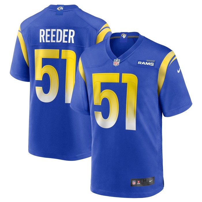 Troy Reeder Los Angeles Rams Game Jersey - Royal Nfl - Cocomos