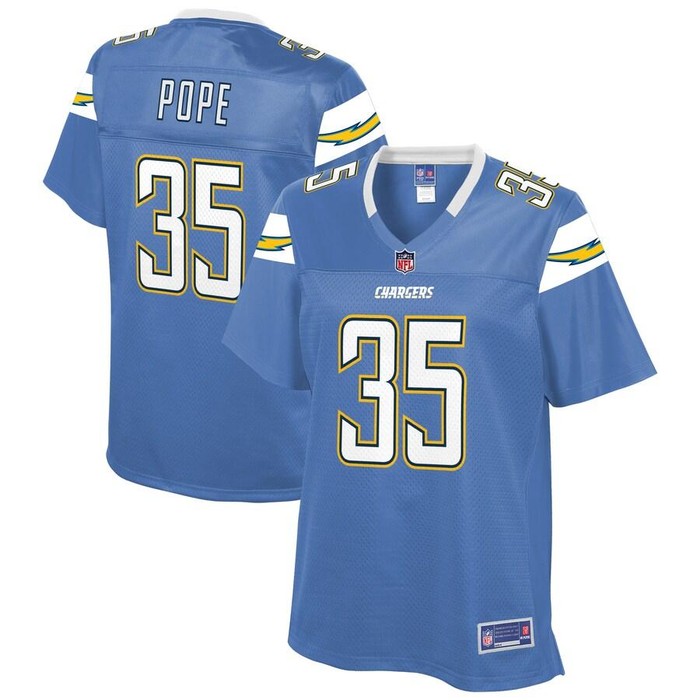 Troymaine Pope Los Angeles Chargers Nfl Pro Line Womens Team Player Jersey - Powder Blue