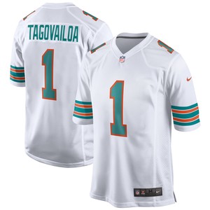 Tua Tagovailoa Miami Dolphins 2nd Alternate Game Jersey - White Nfl - Cocomos