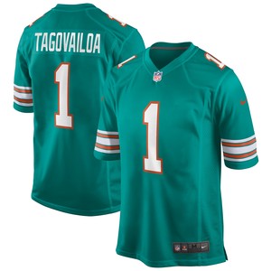 Tua Tagovailoa Miami Dolphins Alternate Game Jersey Aqua Nfl