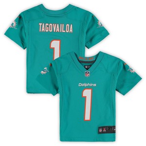 Tua Tagovailoa Miami Dolphins Toddler Game Jersey - Aqua Nfl