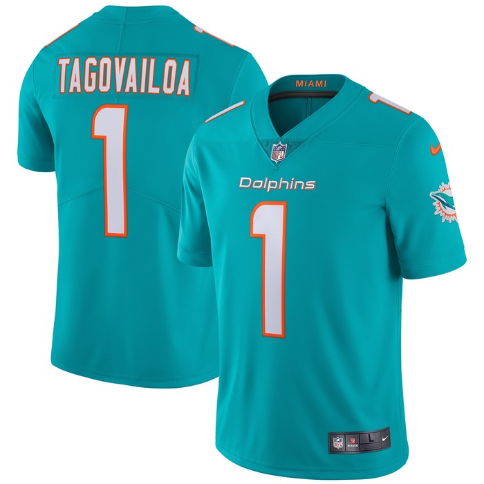 Tua Tagovailoa Miami Dolphins Vapor Limited Jersey - Aqua Nfl