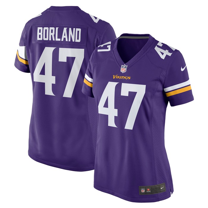 Tuf Borland Minnesota Vikings Womens Game Jersey - Purple Nfl