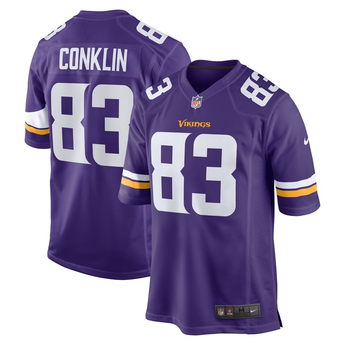 Tyler Conklin Minnesota Vikings Game Jersey - Purple Nfl