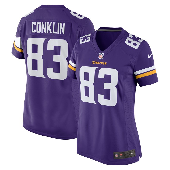 Tyler Conklin Minnesota Vikings Womens Game Jersey - Purple Nfl