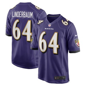 Tyler Linderbaum Baltimore Ravens 2022 Nfl Draft First Round Pick Game Jersey - Purple Nfl