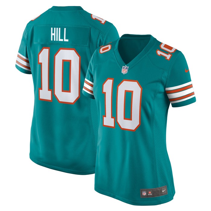 Tyreek Hill Miami Dolphins Womens Alternate Game Jersey - Aqua Nfl - Cocomos