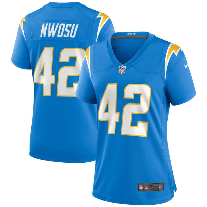 Uchenna Nwosu Los Angeles Chargers Womens Game Jersey - Powder Blue Nfl