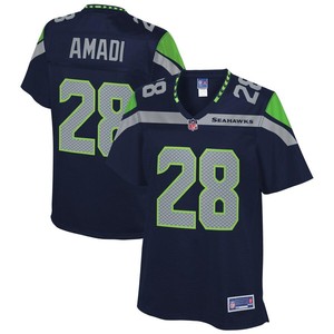 Ugo Amadi Seattle Seahawks Nfl Pro Line Womens Team Player Jersey - College Navy