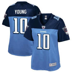 Vince Young Tennessee Titans Nfl Pro Line Womens Retired Player Jersey - Navy