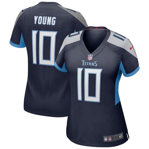 Vince Young Tennessee Titans Womens Game Retired Player Jersey - Navy Nfl