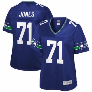 Walter Jones Seattle Seahawks Nfl Pro Line Womens Retired Player Jersey - Royal