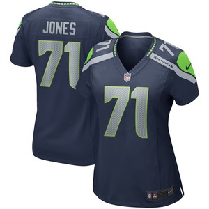 Walter Jones Seattle Seahawks Womens Game Retired Player Jersey - College Navy Nfl