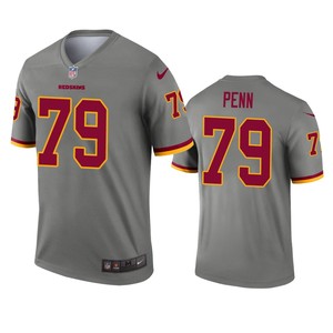 Washington Redskins Donald Penn Gray Inverted Legend Jersey