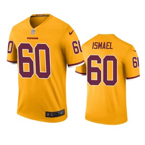 Washington Redskins Keith Ismael Gold Color Rush Legend Jersey