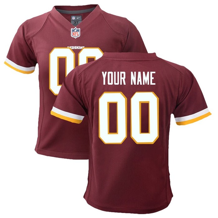 Washington Redskins Nike Toddler Customized Team Color Game Jersey - Burgundy