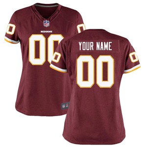 Washington Redskins Nike Womens Custom Game Jersey - Burgundy