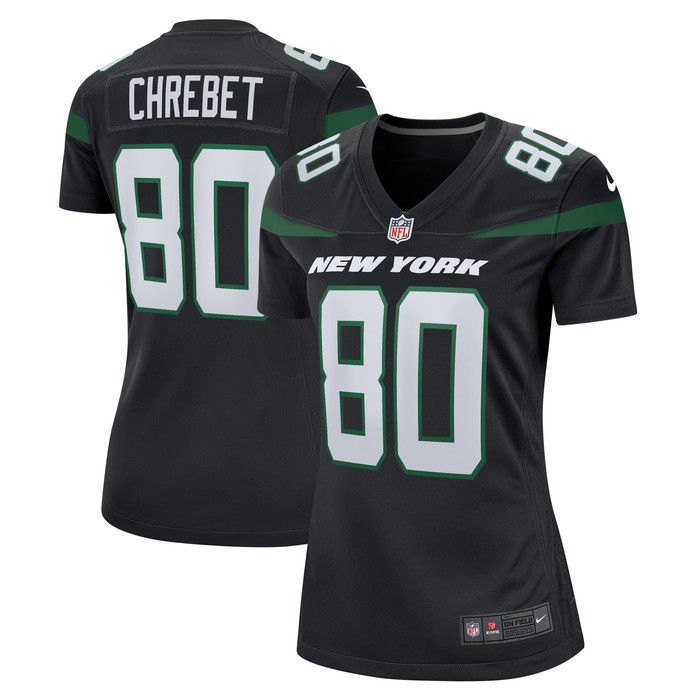 Wayne Chrebet New York Jets Womens Retired Player Jersey - Black Nfl