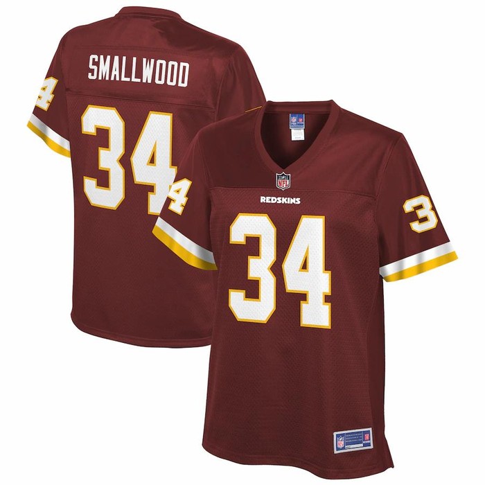 Wendell Smallwood Washington Redskins Nfl Pro Line Womens Player Jersey - Burgundy