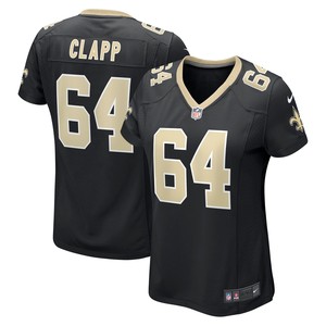 Will Clapp New Orleans Saints Womens Game Jersey - Black Nfl