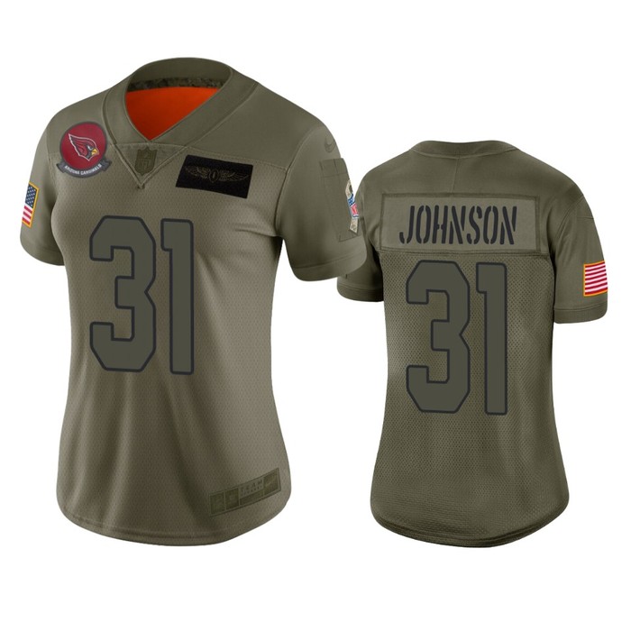 Womens Arizona Cardinals David Johnson Camo 2019 Salute To Service Limited Jersey