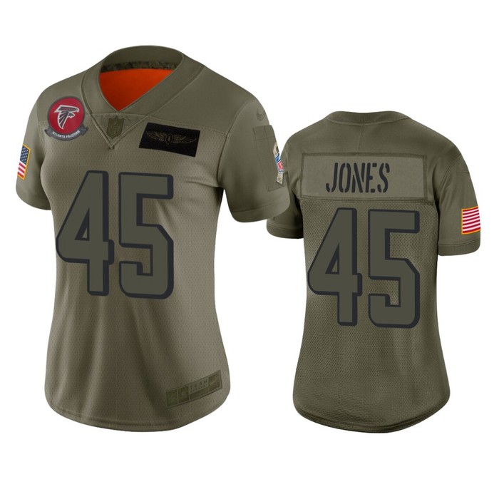 Womens Atlanta Falcons Deion Jones Camo 2019 Salute To Service Limited Jersey - Cocomos