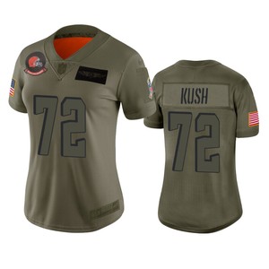 Womens Cleveland Browns Eric Kush Camo 2019 Salute To Service Limited Jersey