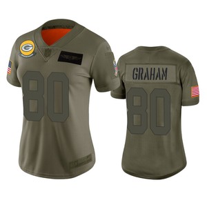 Womens Green Bay Packers Jimmy Graham Camo 2019 Salute To Service Limited Jersey