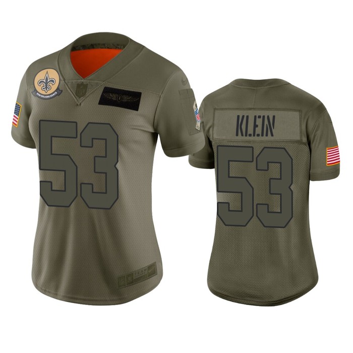 Womens New Orleans Saints A.j. Klein Camo 2019 Salute To Service Limited Jersey