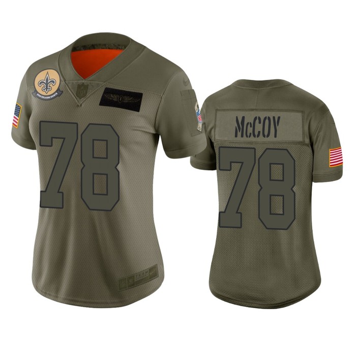 Womens New Orleans Saints Erik Mccoy Camo 2019 Salute To Service Limited Jersey