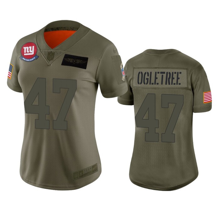 Womens New York Giants Alec Ogletree Camo 2019 Salute To Service Limited Jersey