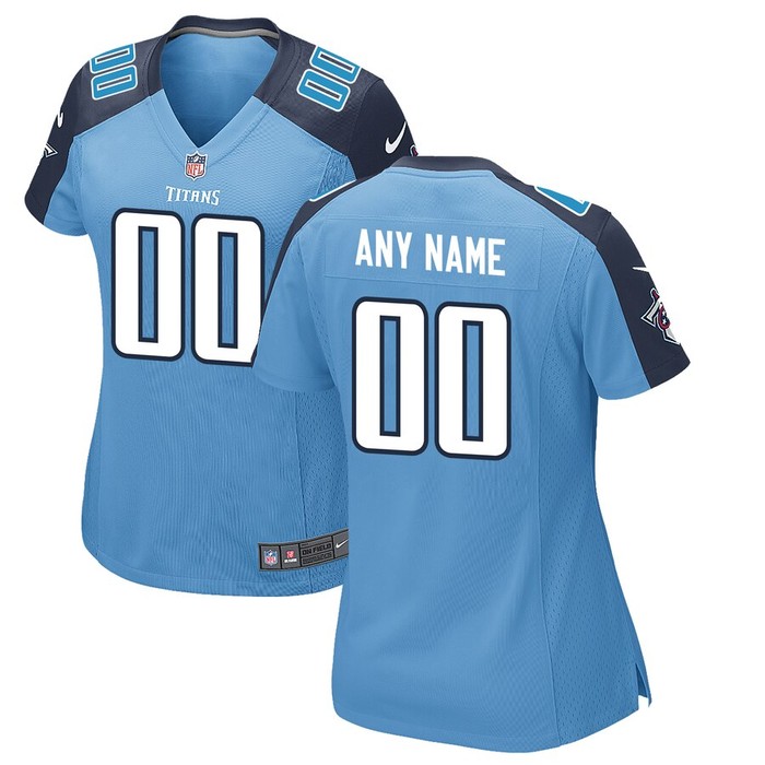 Womens Tennessee Titans Nike Light Blue Custom Alternate Jersey