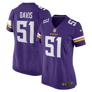 Wyatt Davis Minnesota Vikings Womens Game Jersey - Purple Nfl