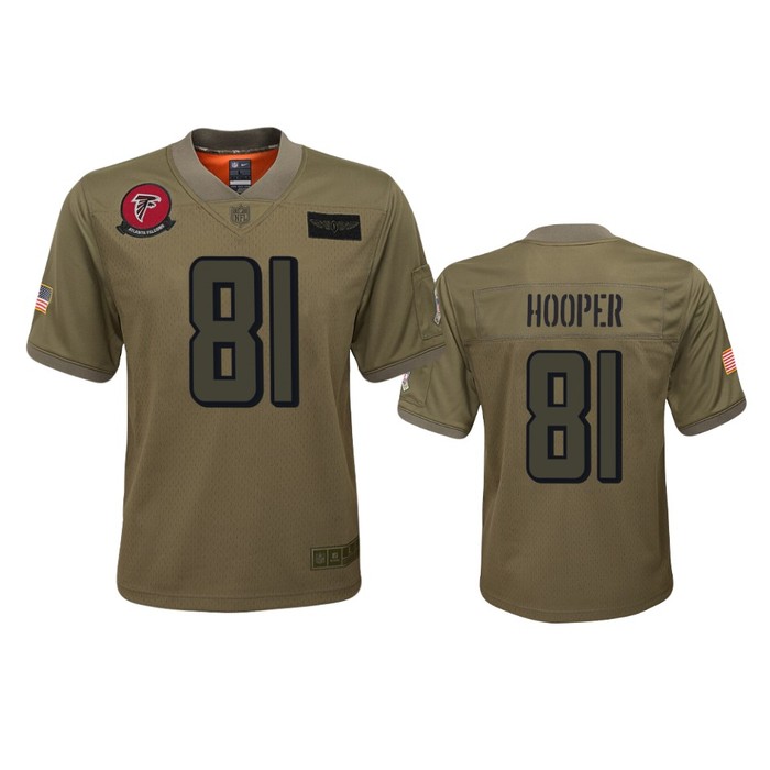 Youth Atlanta Falcons Austin Hooper Camo 2019 Salute To Service Jersey