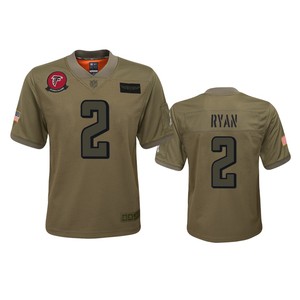 Youth Atlanta Falcons Matt Ryan Camo 2019 Salute To Service Jersey