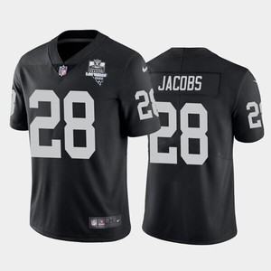 Youth Oakland Raiders Black #28 Josh Jacobs 2020 Inaugural Season Vapor Limited Stitched Nfl Jersey - Cocomos