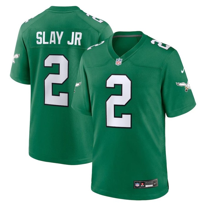 Youth Philadelphia Eagles #2 Darius Slay Jr Alternate Player Game Jersey - Kelly Green - Cocomos