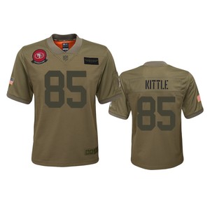 Youth San Francisco 49ers George Kittle Camo 2019 Salute To Service Game Jersey