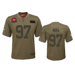 Youth San Francisco 49ers Nick Bosa Camo 2019 Salute To Service Game Jersey