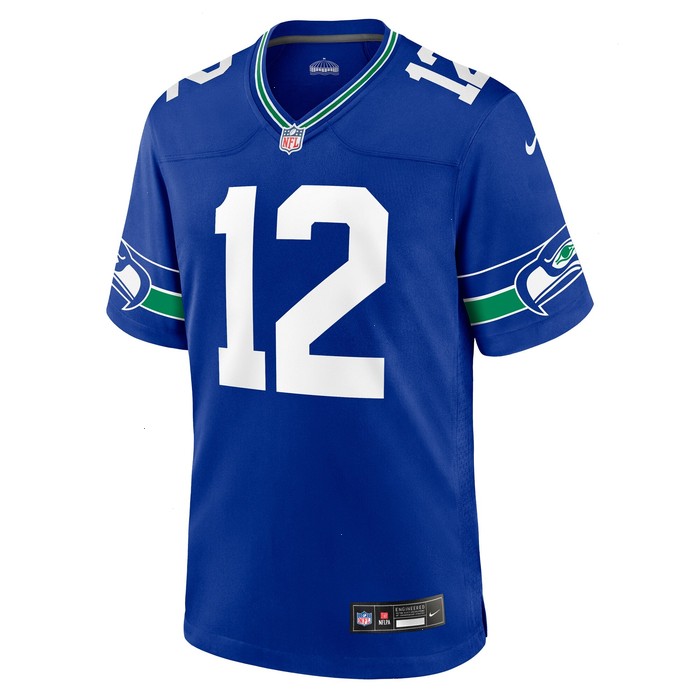 12s Seattle Seahawks Nike Throwback Player Game Jersey - Royal