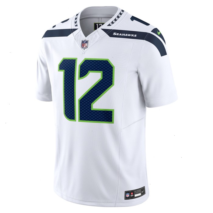 12th Fan Seattle Seahawks Nike Vapor F.U.S.E. Limited Jersey - White