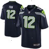 12th Fan Seattle Seahawks Nike Youth Game Jersey - Navy