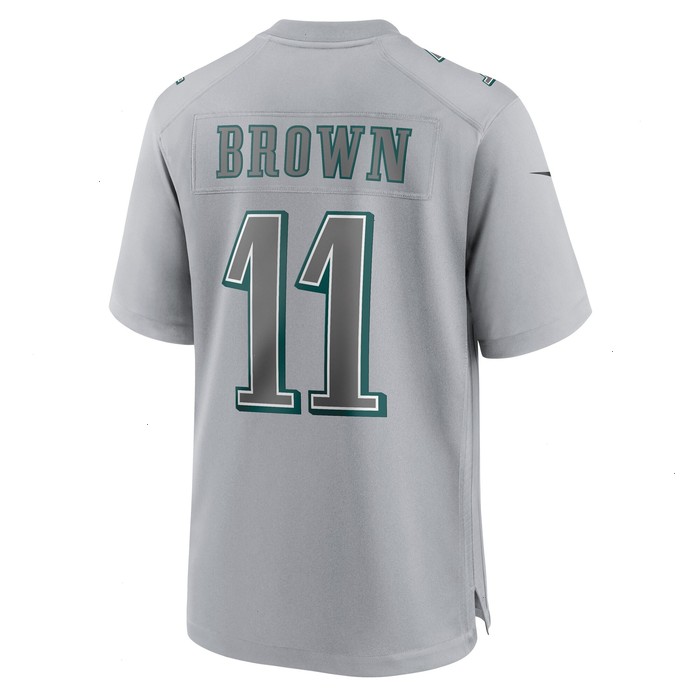 A.J. Brown Philadelphia Eagles Nike Super Bowl LVII Patch Atmosphere Fashion Game Jersey - Gray