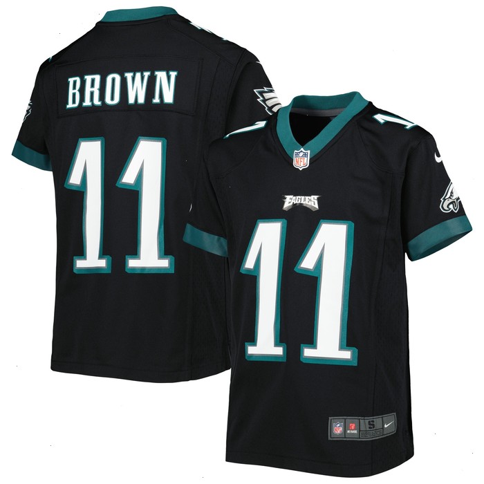 A.J. Brown Philadelphia Eagles Nike Youth Game Jersey - Black