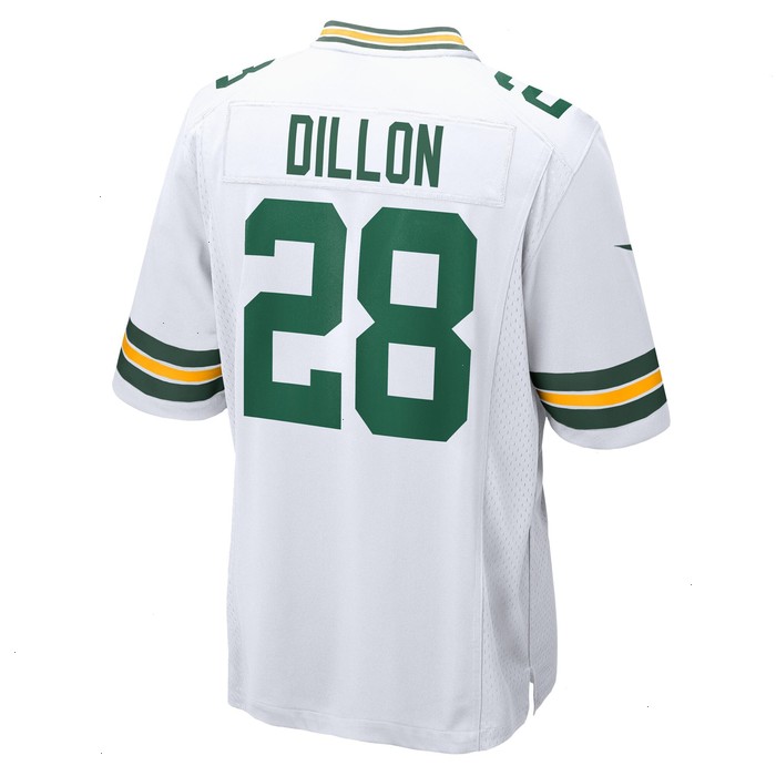 AJ Dillon Green Bay Packers Nike Game Player Jersey - White