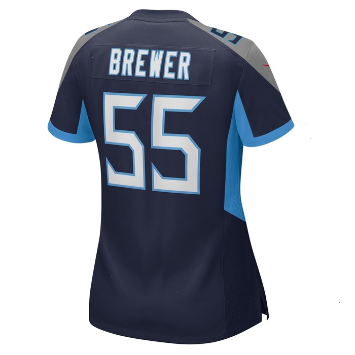 Aaron Brewer Tennessee Titans Nike Women's Game Player Jersey - Navy