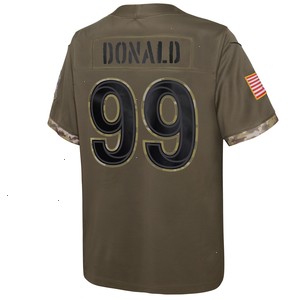 Aaron Donald Los Angeles Rams Nike Youth 2022 Salute To Service Player Limited Jersey - Olive