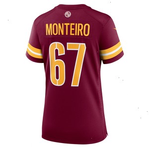 Aaron Monteiro Washington Commanders Nike Women's Game Player Jersey - Burgundy