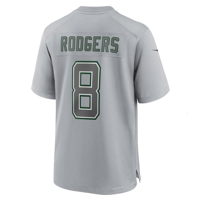 Aaron Rodgers New York Jets Nike Atmosphere Fashion Game Jersey - Heather Gray